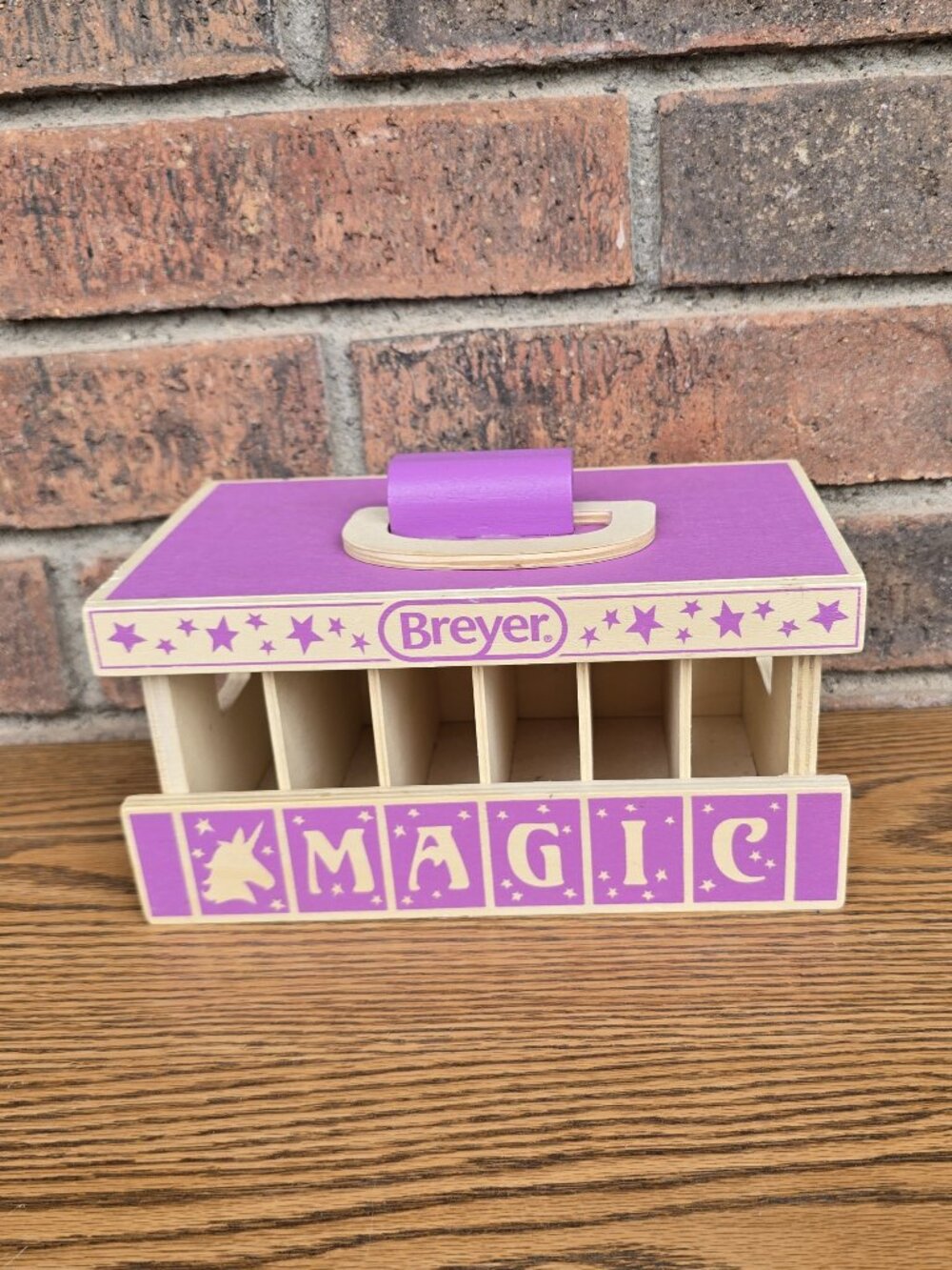 Breyer Stablemates Unicorn Magic Wooden Carry Stable (Stall Only - No Unicorns)